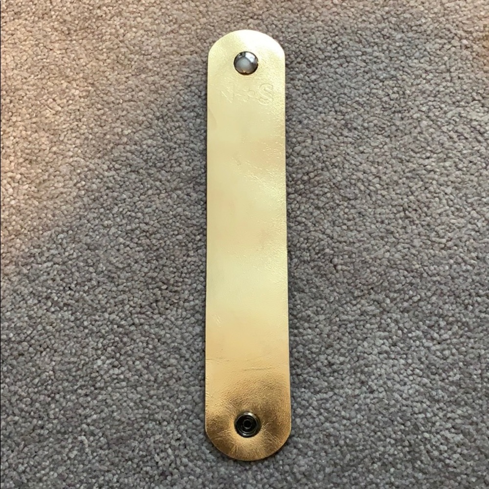 Nickel and Suede leather bracelet